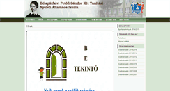 Desktop Screenshot of belapatfalva-iskola.hu